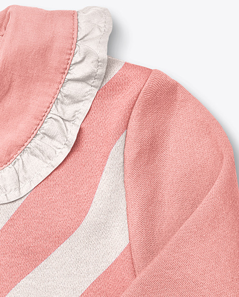 Baby Girl Ruffle Collar Jumper Mockup PSD #7
