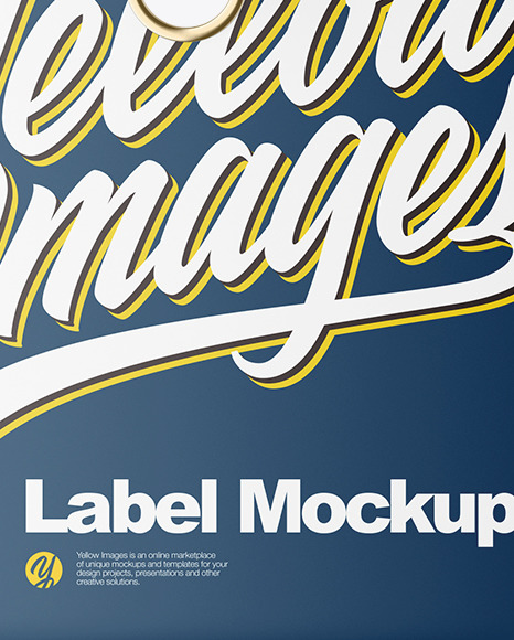Paper Label With Rope Mockup PSD #1