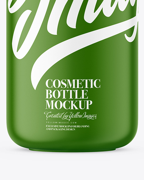 Plastic Shampoo Bottle Mockup PSD #1