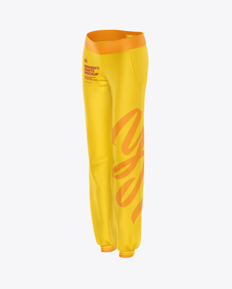Women&#039;s Pants Mockup - Half Side View