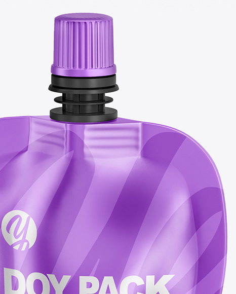 Metalized Doy Pack Mockup PSD #2