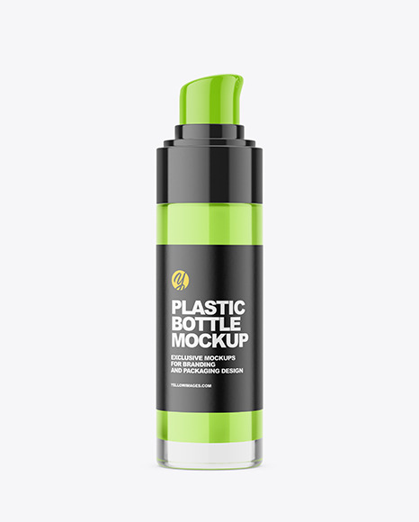 Airless Pump Bottle Mockup PSD #2