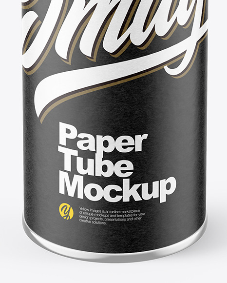 Matte Paper Tube Mockup PSD #6