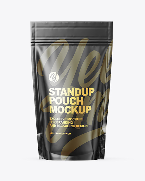 Glossy Stand-up Pouch Mockup