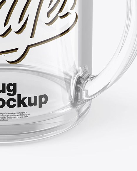 Clear Glass Mug Mockup PSD #6