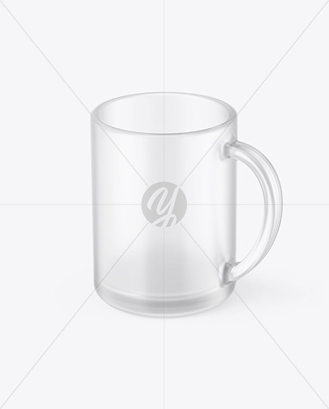 Frosted Glass Mug Mockup PSD #1