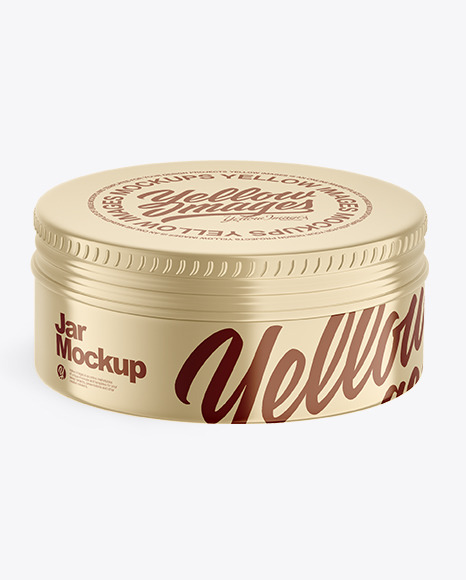 Box with Cosmetic Tin Can Mockup PSD #1