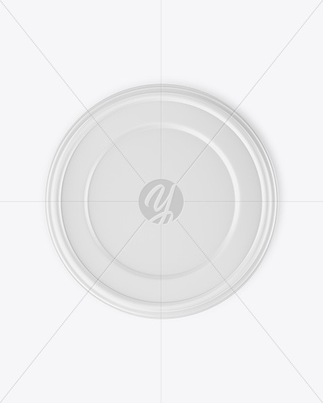 Matte Plastic Bowl Container Mockup – Top View PSD #3