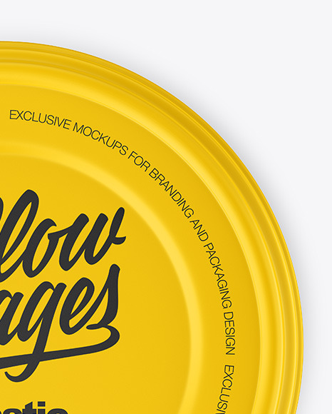 Matte Plastic Bowl Container Mockup – Top View PSD #6