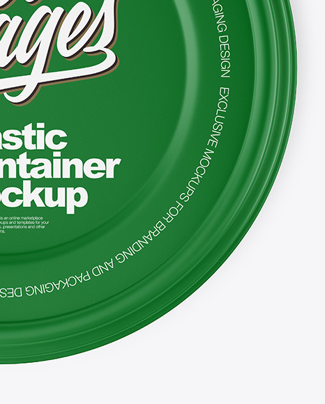 Matte Plastic Bowl Container Mockup – Top View PSD #5