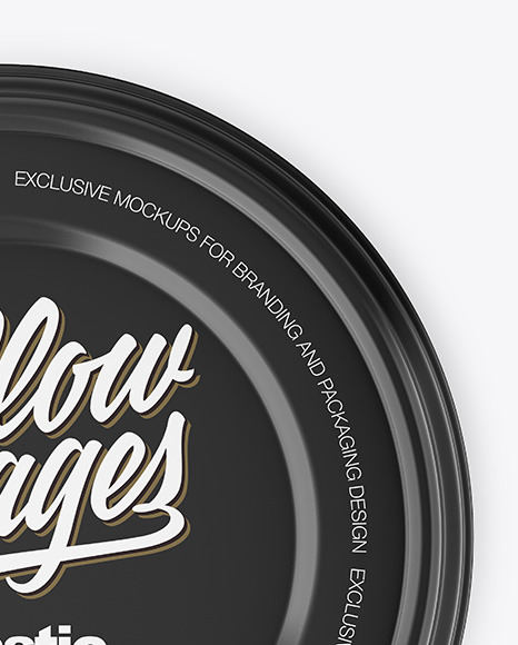 Glossy Plastic Bowl Container Mockup – Top View PSD #6