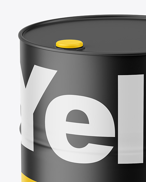 Matte Oil Barrel Mockup PSD #2