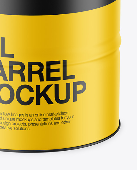 Matte Oil Barrel Mockup PSD #1