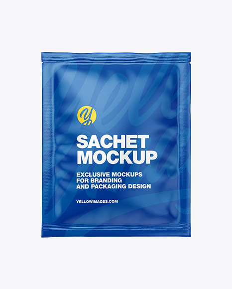 Glossy Sachet Mockup PSD #4