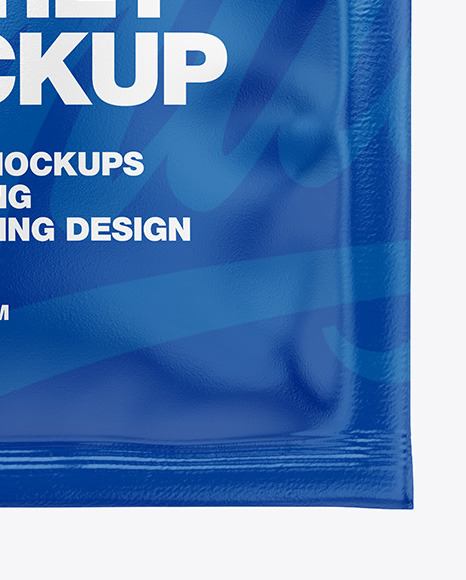 Glossy Sachet Mockup PSD #7