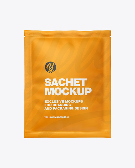 Matte Sachet Mockup PSD #2