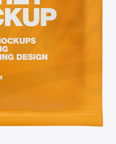 Matte Sachet Mockup PSD #6