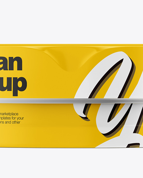 Glossy Round Tin Can Mockup PSD #1