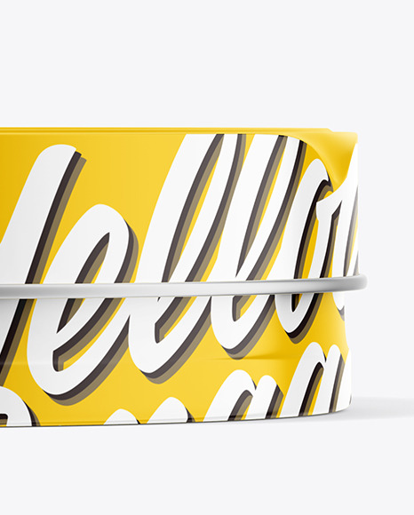 Glossy Round Tin Can Mockup PSD #6