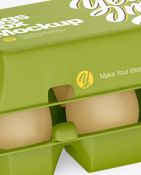 Opened Egg Pack Mockup PSD #2