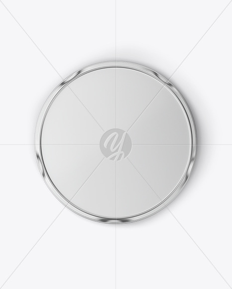 Metallic Round Tin Can Mockup PSD #3