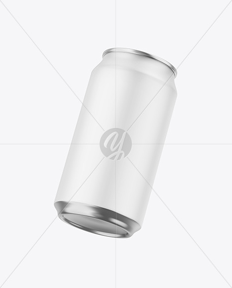 Metallic Can W  Matte Finish Mockup PSD #1