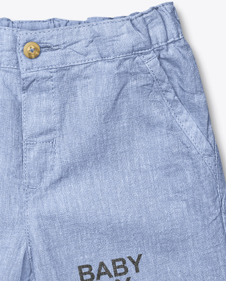 Baby Boy Shorts Mockup PSD #7