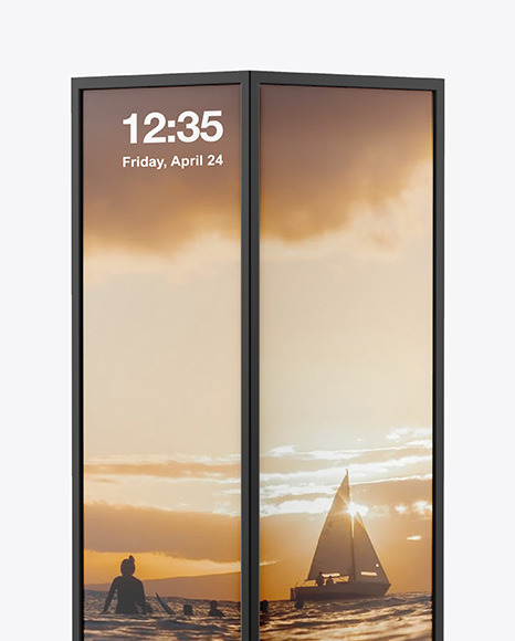 LED Citylight Stand Mockup PSD #2