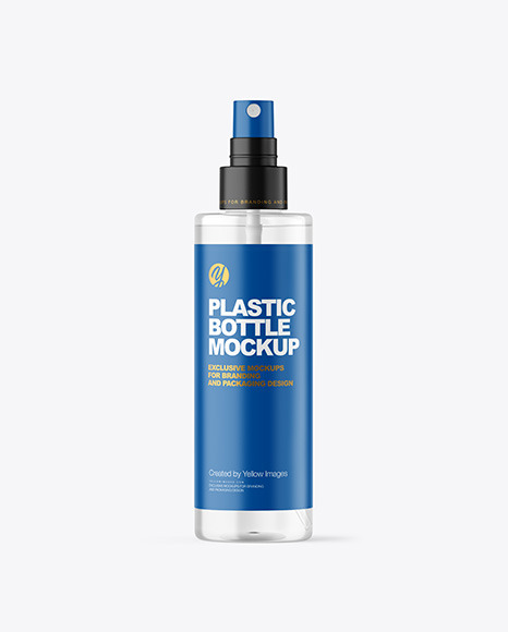 Clear Spray Bottle Mockup 200 ml bottle 87301