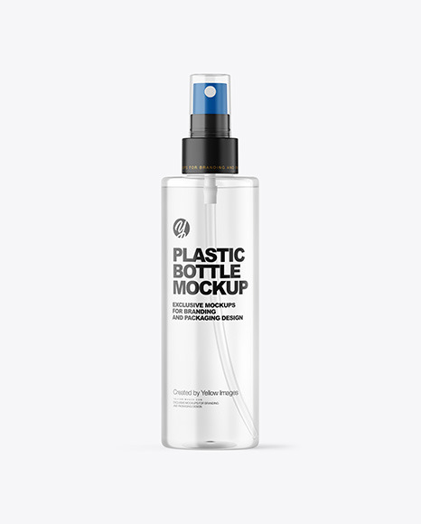 Clear Spray Bottle Mockup 200 ml cosmetic bottle 87302