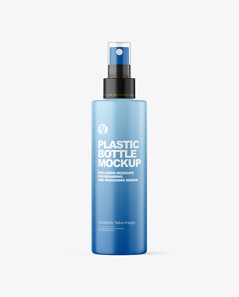 Matte Spray Bottle Mockup