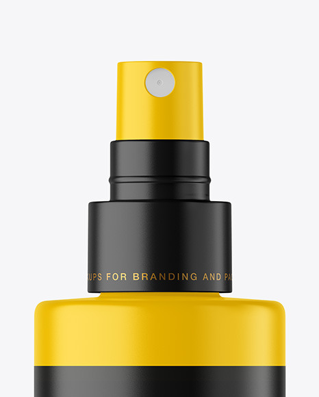 Matte Spray Bottle Mockup