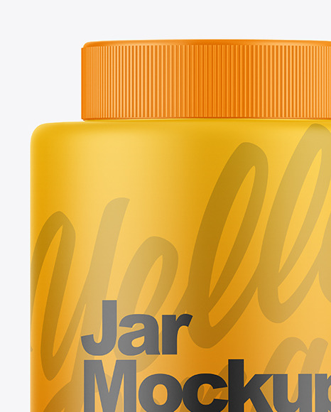 Matte Jar Mockup PSD #3