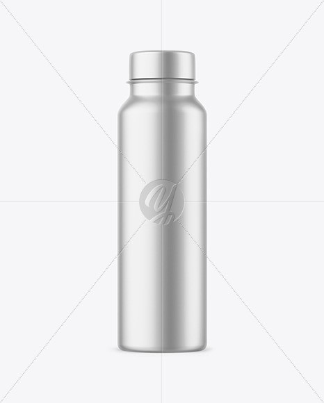 Matte Metallic Juice Bottle Mockup PSD #3