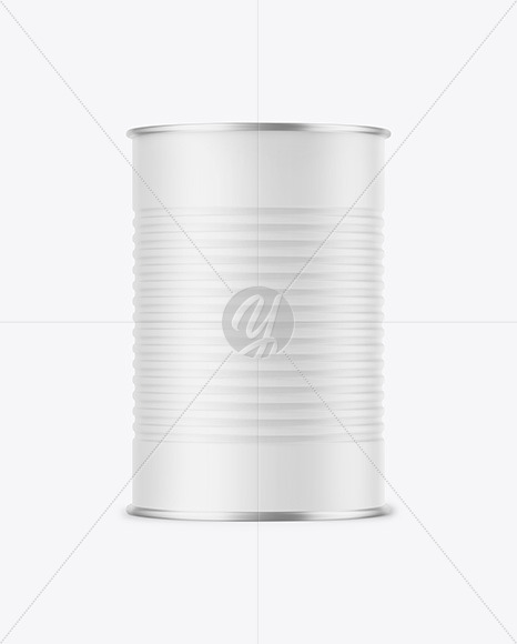 Metallic Tin Can w  Matte Finish Mockup PSD #3