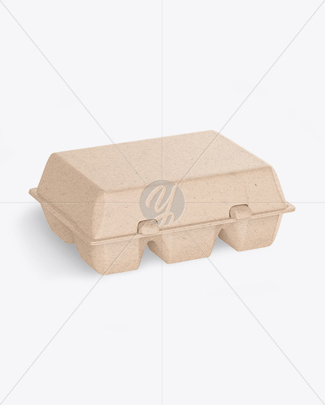 Kraft Carton Egg Pack Mockup PSD #3