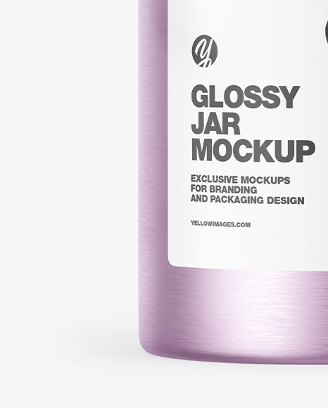 Metallic Jar With Clamp Lid Mockup PSD #6