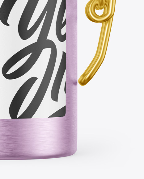 Metallic Jar With Clamp Lid Mockup PSD #7