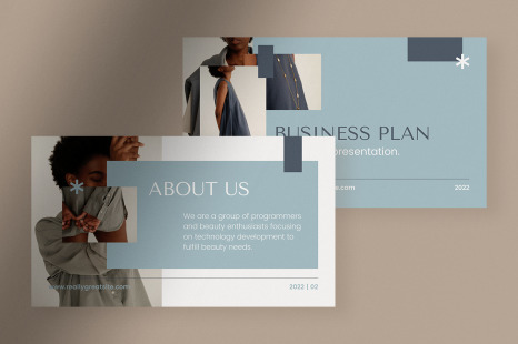 Blue Simple Business Plan Presentation