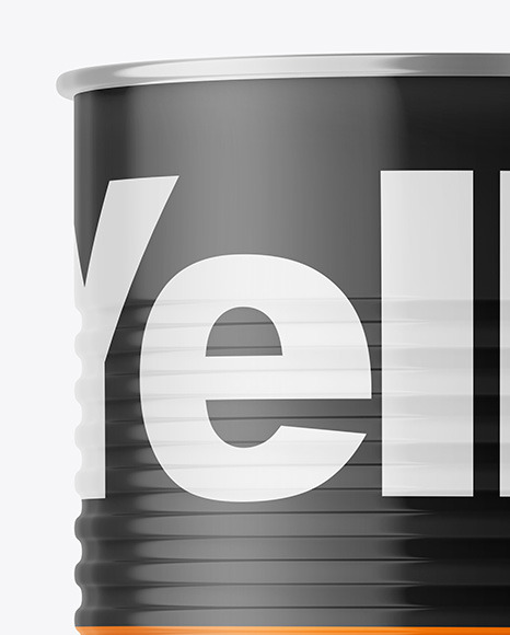 Tin Can w  Glossy Finish Mockup PSD #2