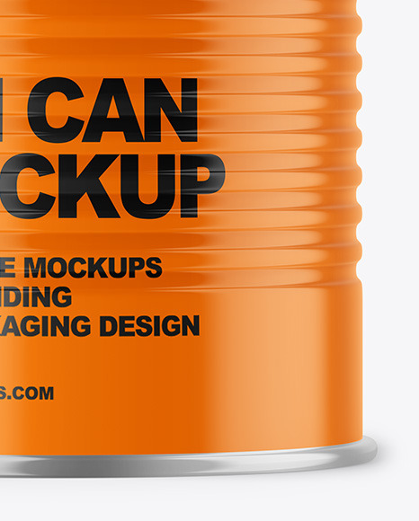 Tin Can w  Glossy Finish Mockup PSD #1