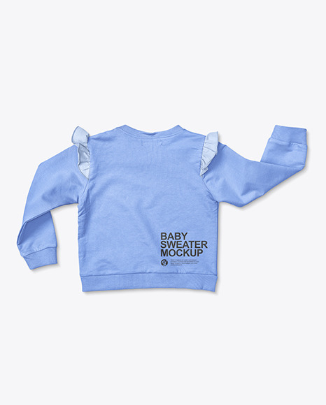 Baby Girl Ruffled Shoulders Jumper Mockup PSD #3