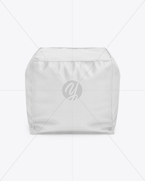 Square Pouf Mockup PSD #3