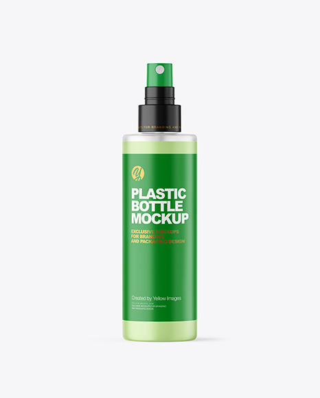 Frosted Spray Bottle Mockup