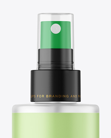 Frosted Spray Bottle Mockup PSD #6