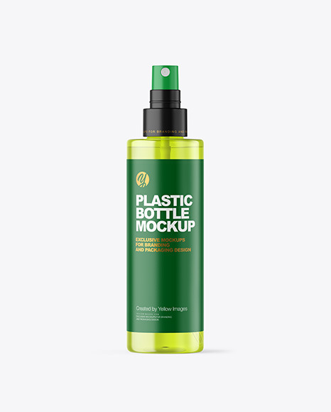 Color Plastic Spray Bottle Mockup