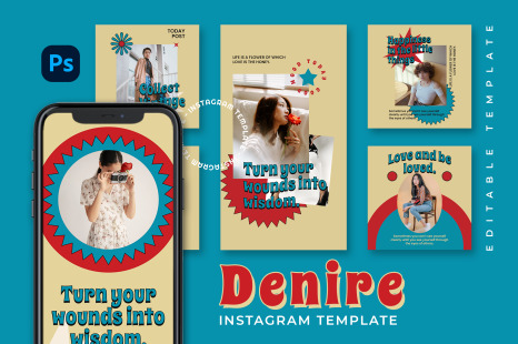Denire Instagram Template