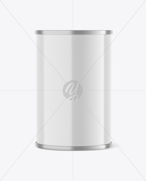 Glossy Tin Can Mockup PSD #3