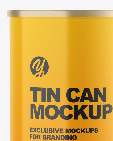 Glossy Tin Can Mockup PSD #2