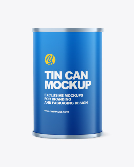 Matte Tin Can Mockup
